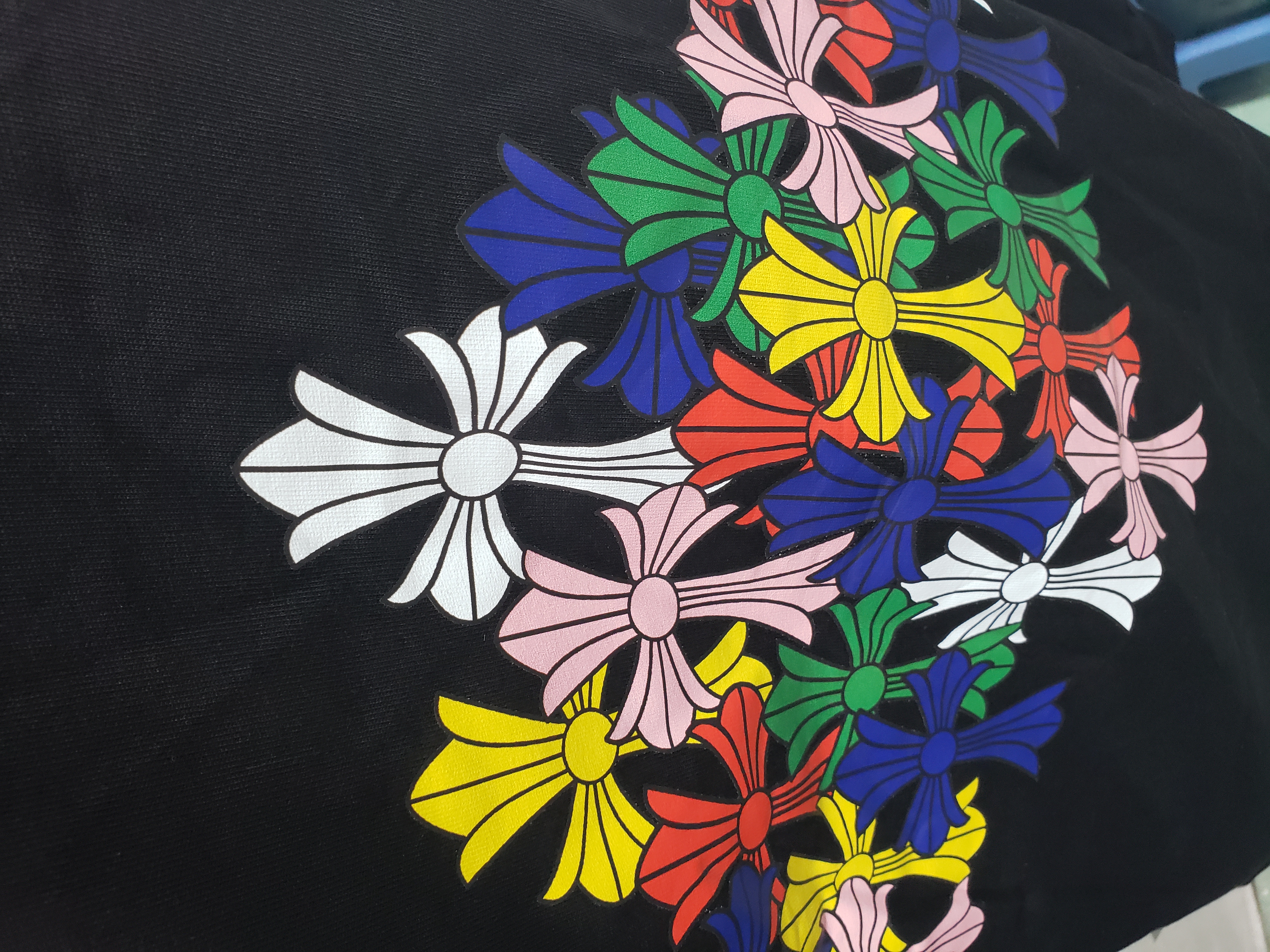 Chrome Hearts scroll print long-sleeved T-shirt Black review Jkc 03