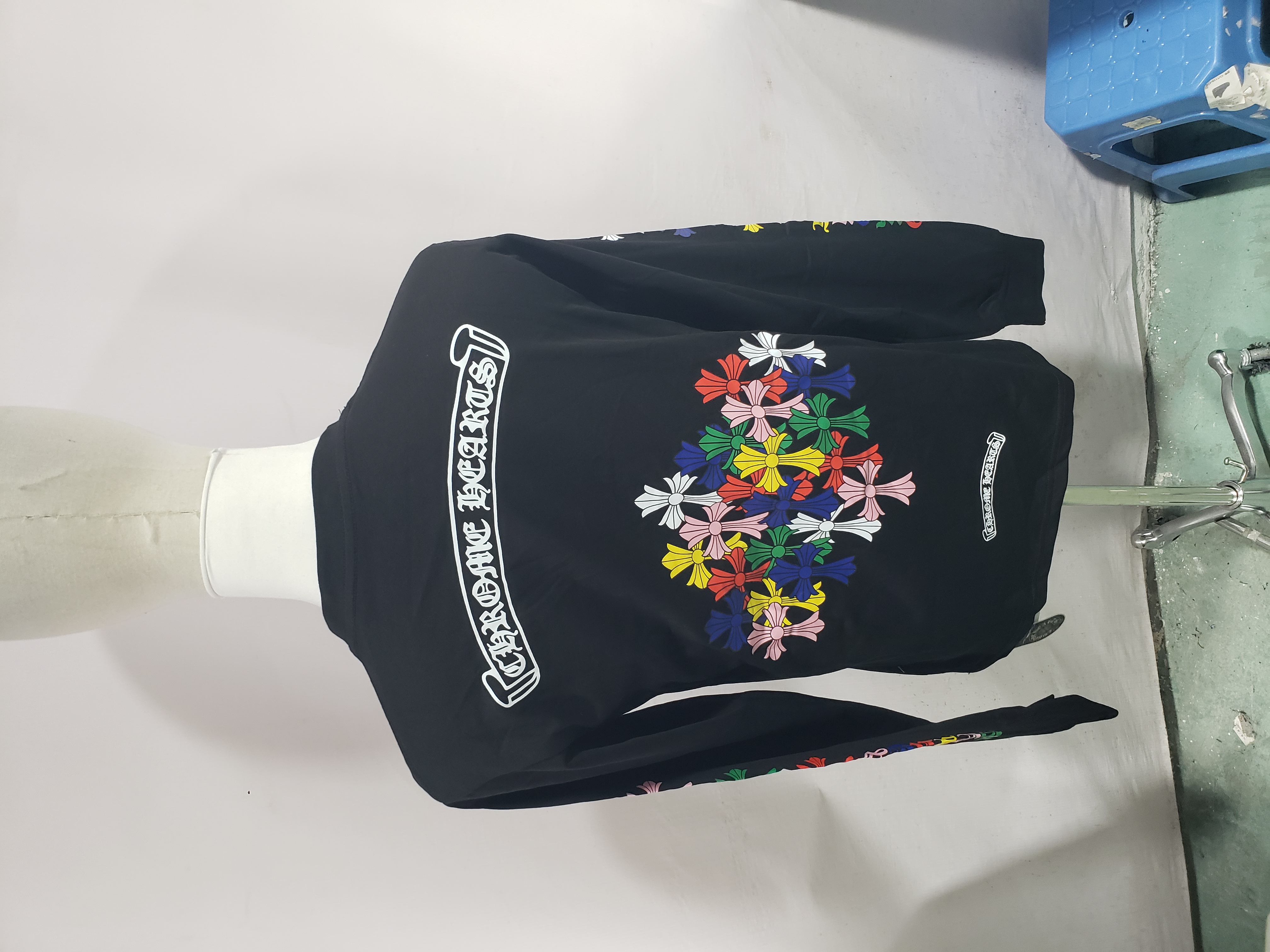 Chrome Hearts scroll print long-sleeved T-shirt Black review Jkc 02