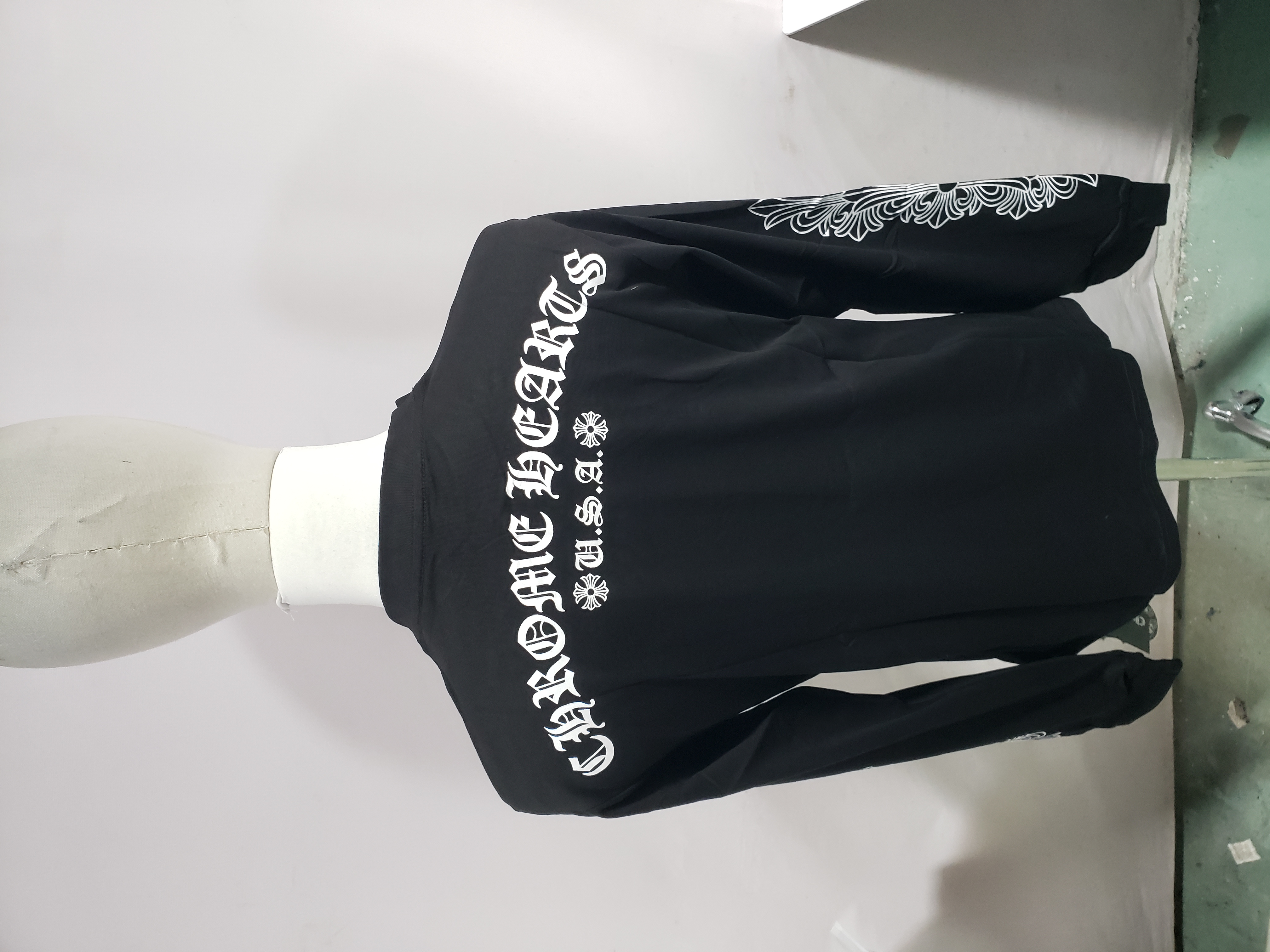 Chrome Hearts Sanskrit pattern long-sleeved T-shirt Black review Sdfsd 01