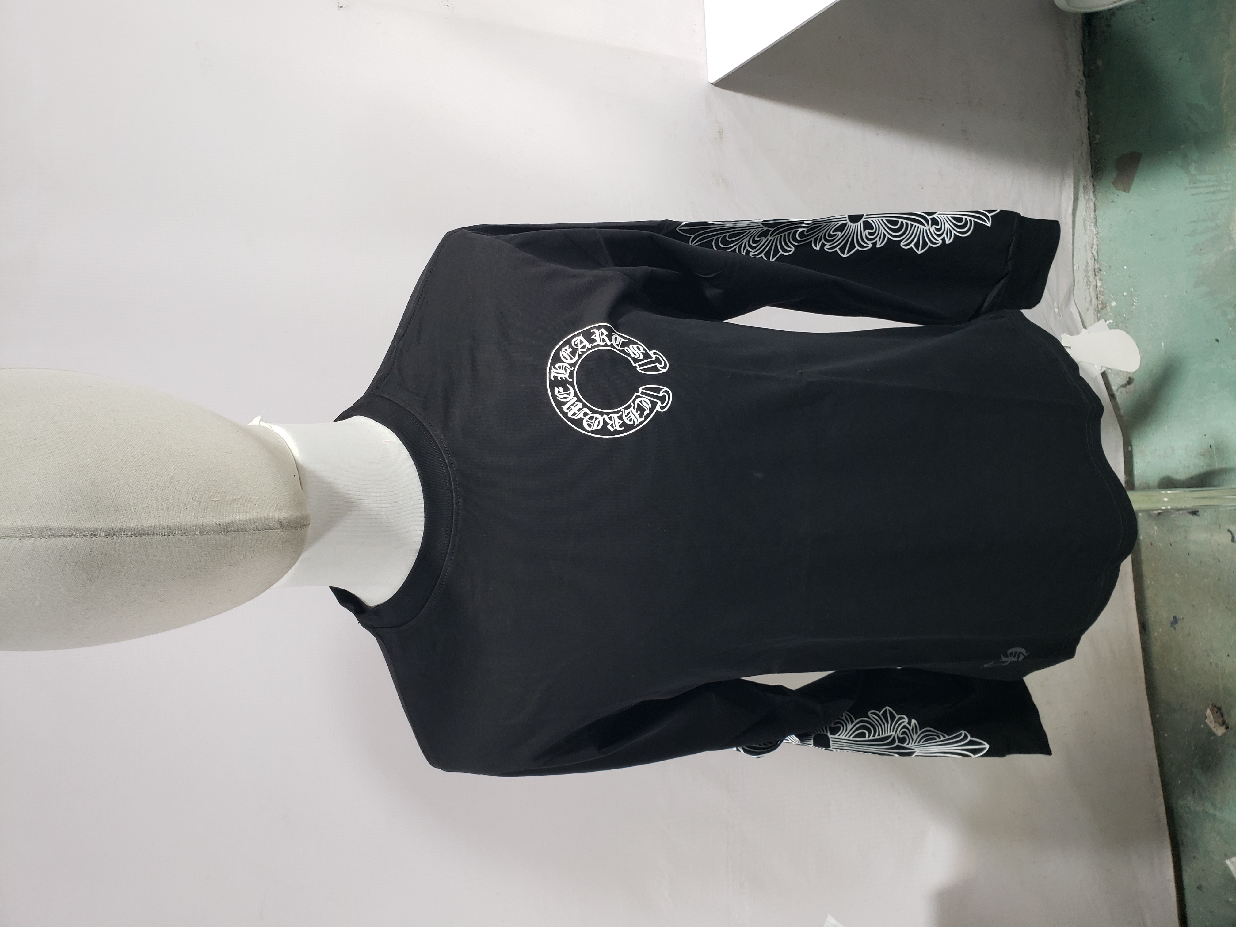 Chrome Hearts Sanskrit pattern long-sleeved T-shirt Black review Sdfsd 00