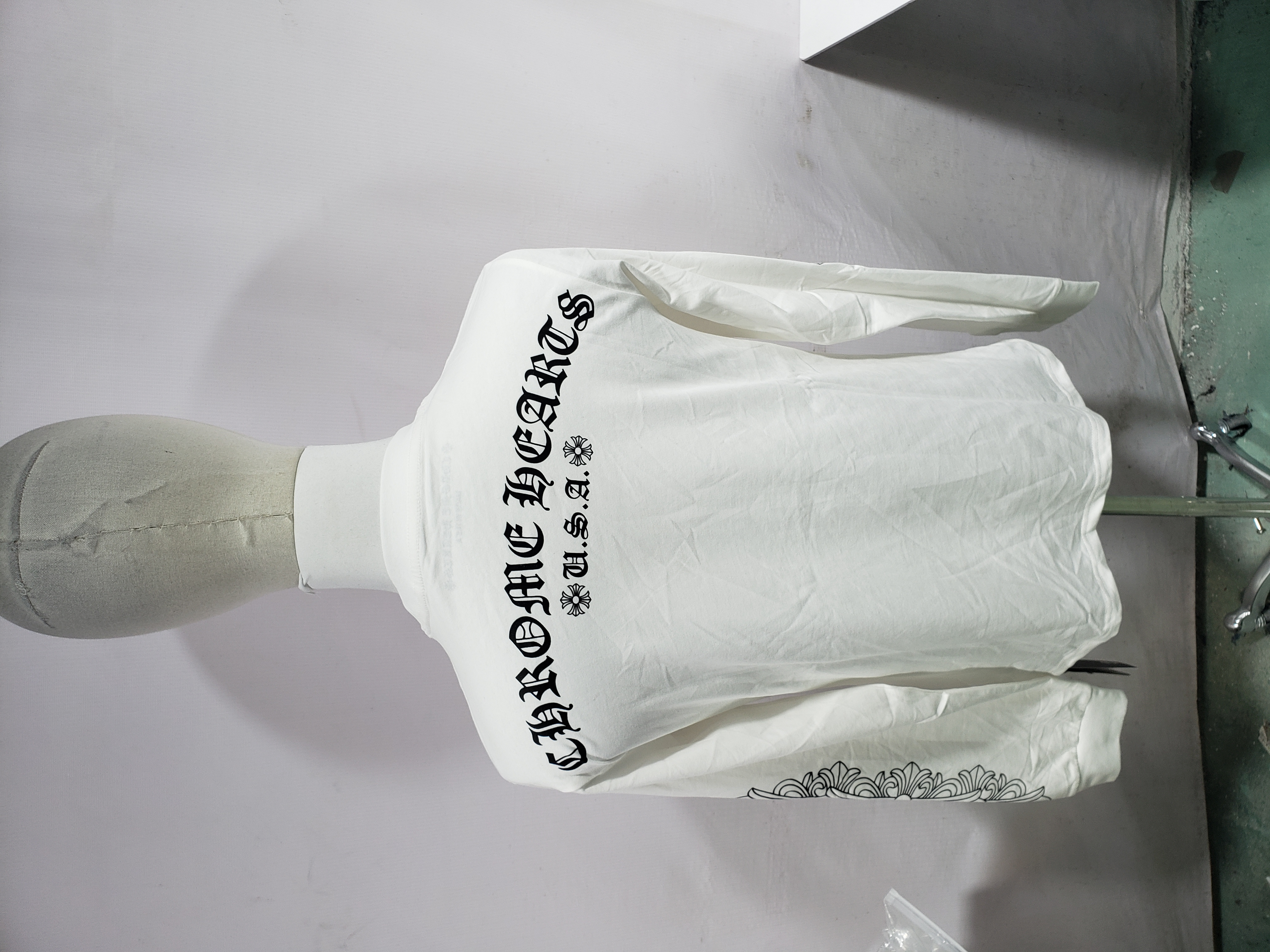 Chrome Hearts Sanskrit pattern long-sleeved T-shirt White review Dfcbgg 02