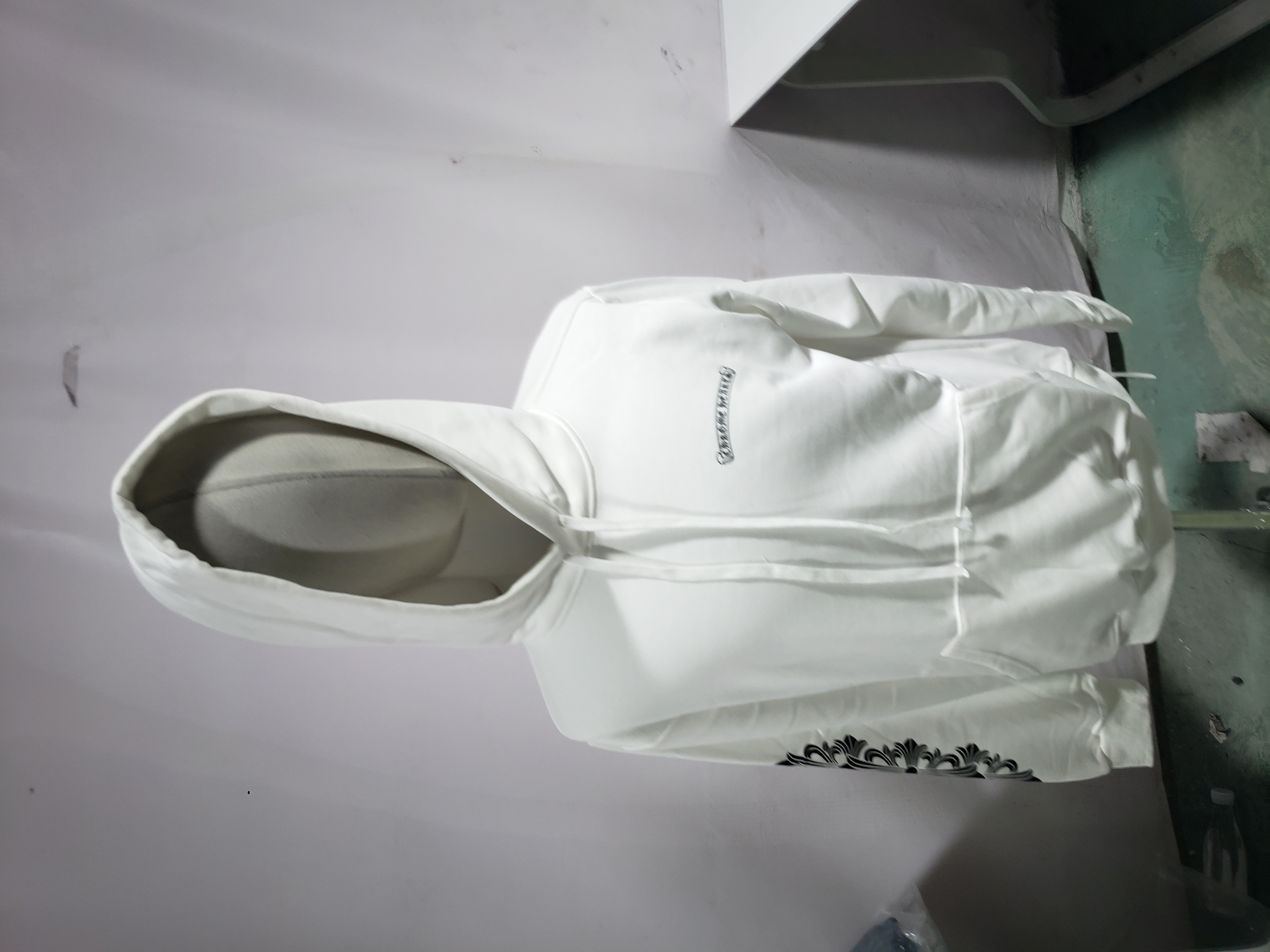 Chrome Hearts Hoodie 8992 Black/White review Kidfhngre 00