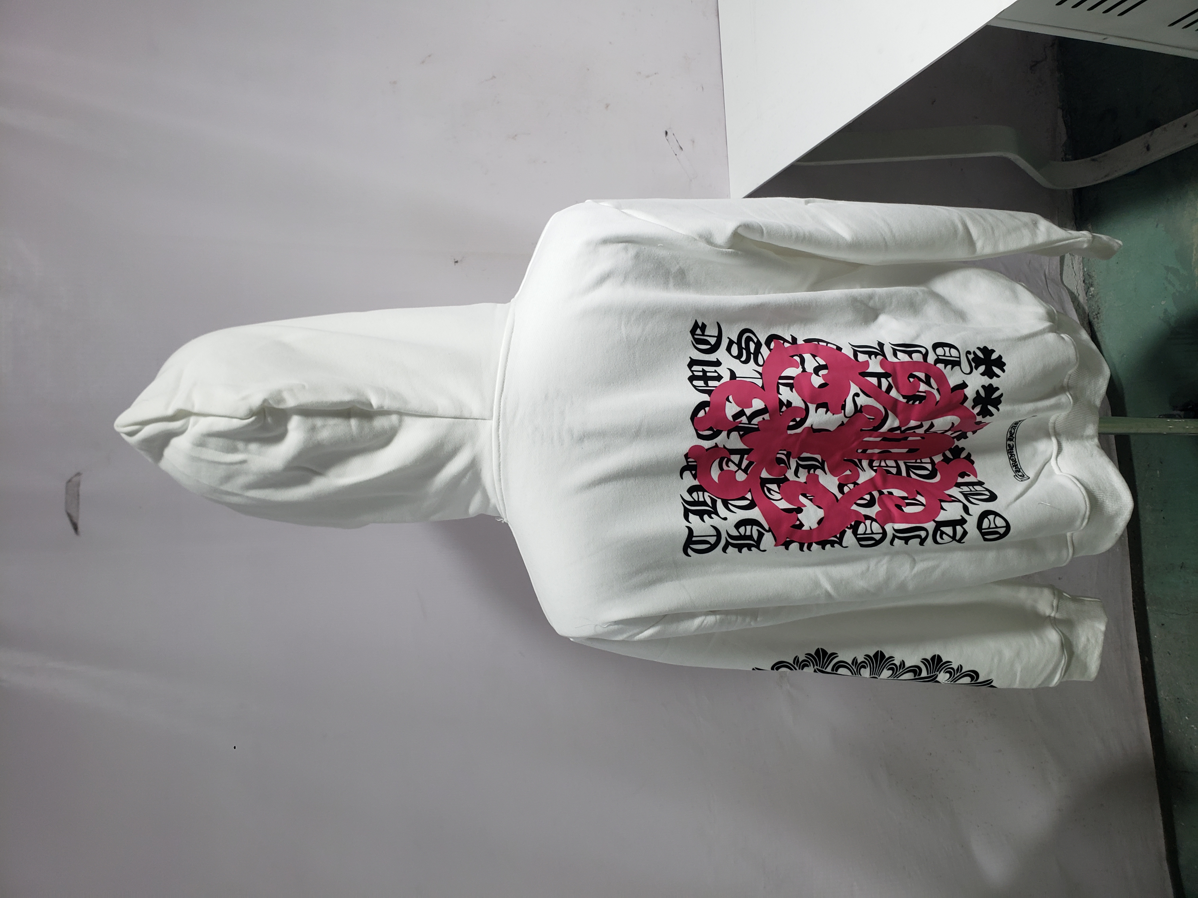 Chrome Hearts Hoodie 8992 Black/White review Kidfhngre 03