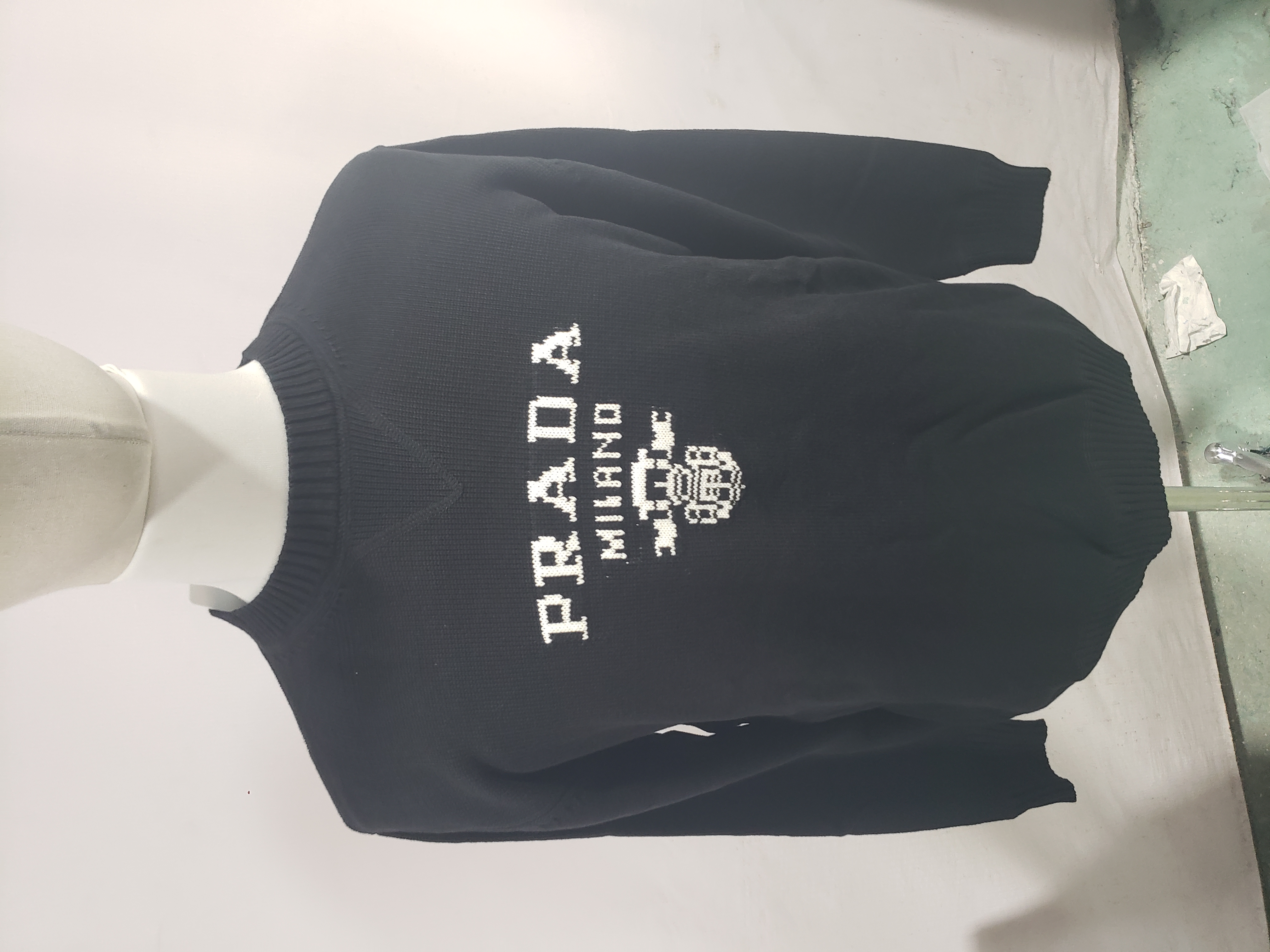  Prada floral logo sweater with large chest logo 1902 review Nlkoc 00