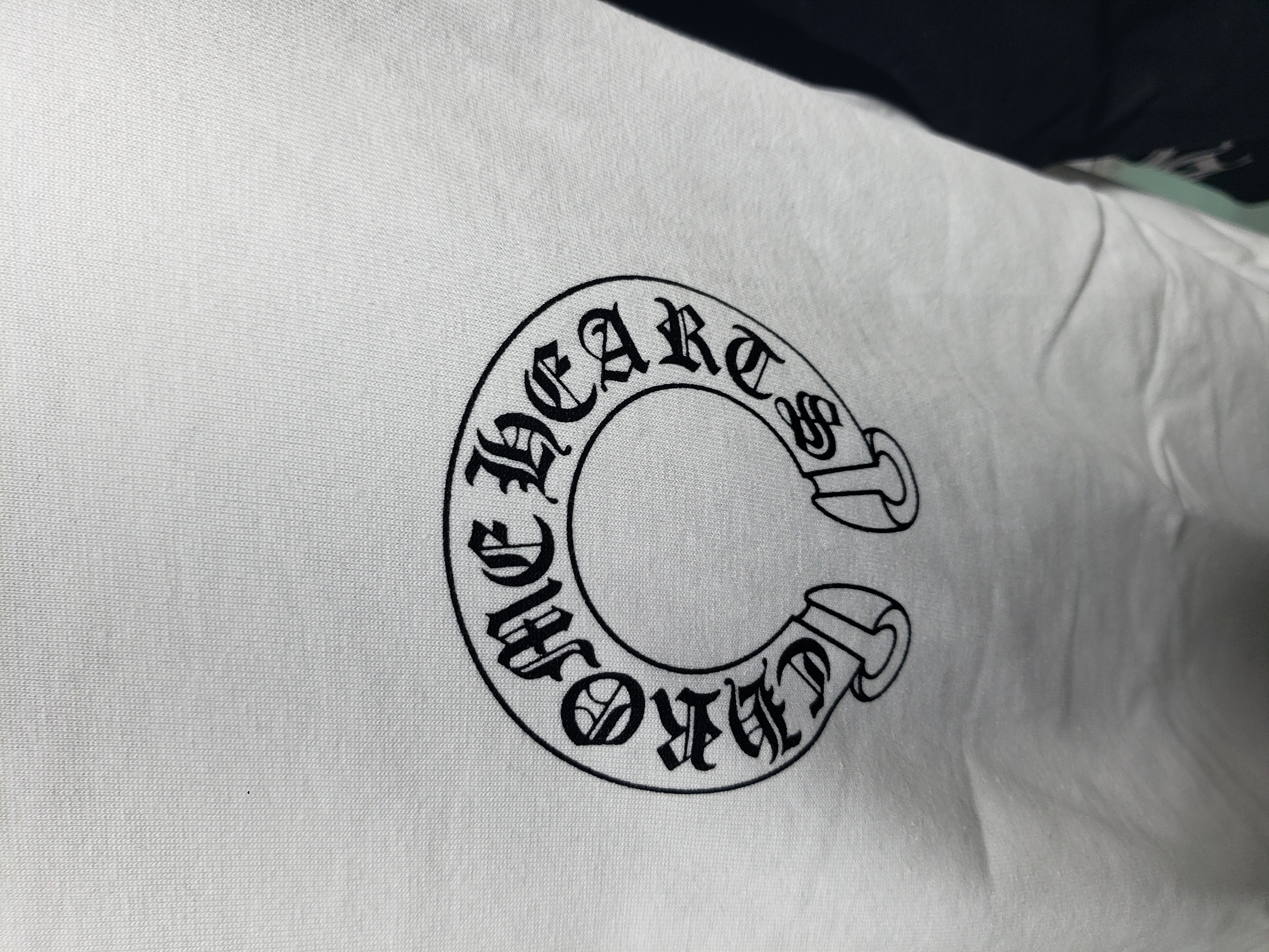 Chrome Hearts horseshoe print long-sleeved T-shirt White and Black review Adcs 01