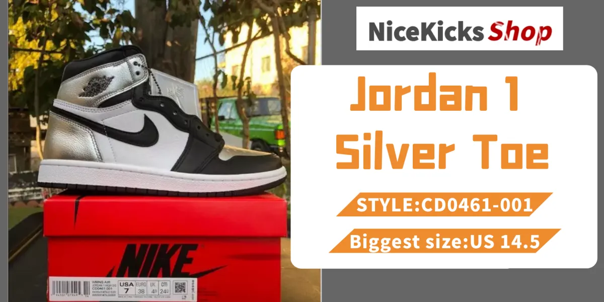 Perfectkicks Jordan 1 Retro High Silver Toe From NiceKicksshop