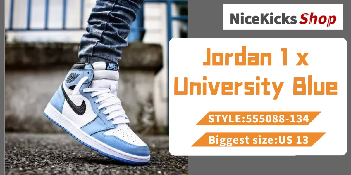Perfectkicks Jordan 1 Retro High White University Blue Black,555088-134