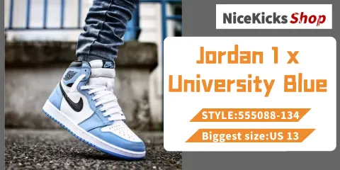 Perfectkicks Jordan 1 Retro High White University Blue Black,555088-134