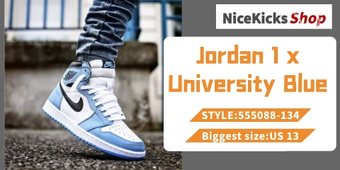 Perfectkicks Jordan 1 Retro High White University Blue Black,555088-134