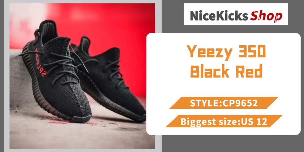 Perfectkicks Yeezy Boost 350 V2 Black Red,CP9652 from Nicekicksshop