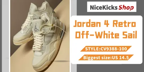 Perfectkicks Jordan 4 Retro Off-White Sail,CV9388-100