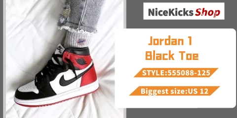 Perfectkicks Jordan 1 Retro Black Toe,555088-125