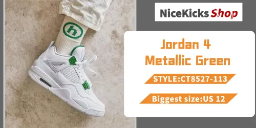 Perfectkicks Jordan 4 Retro Metallic Green,CT8527-113