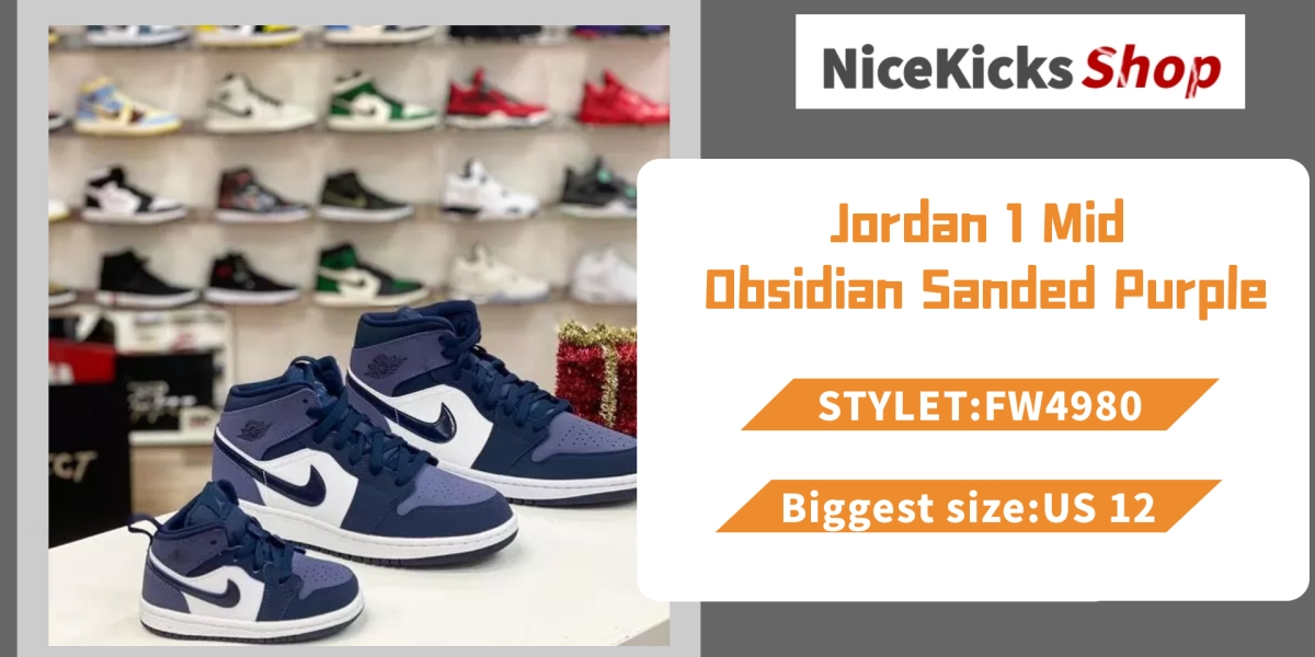 GET Jordan 1 Mid Obsidian Sanded Purple,554724-445