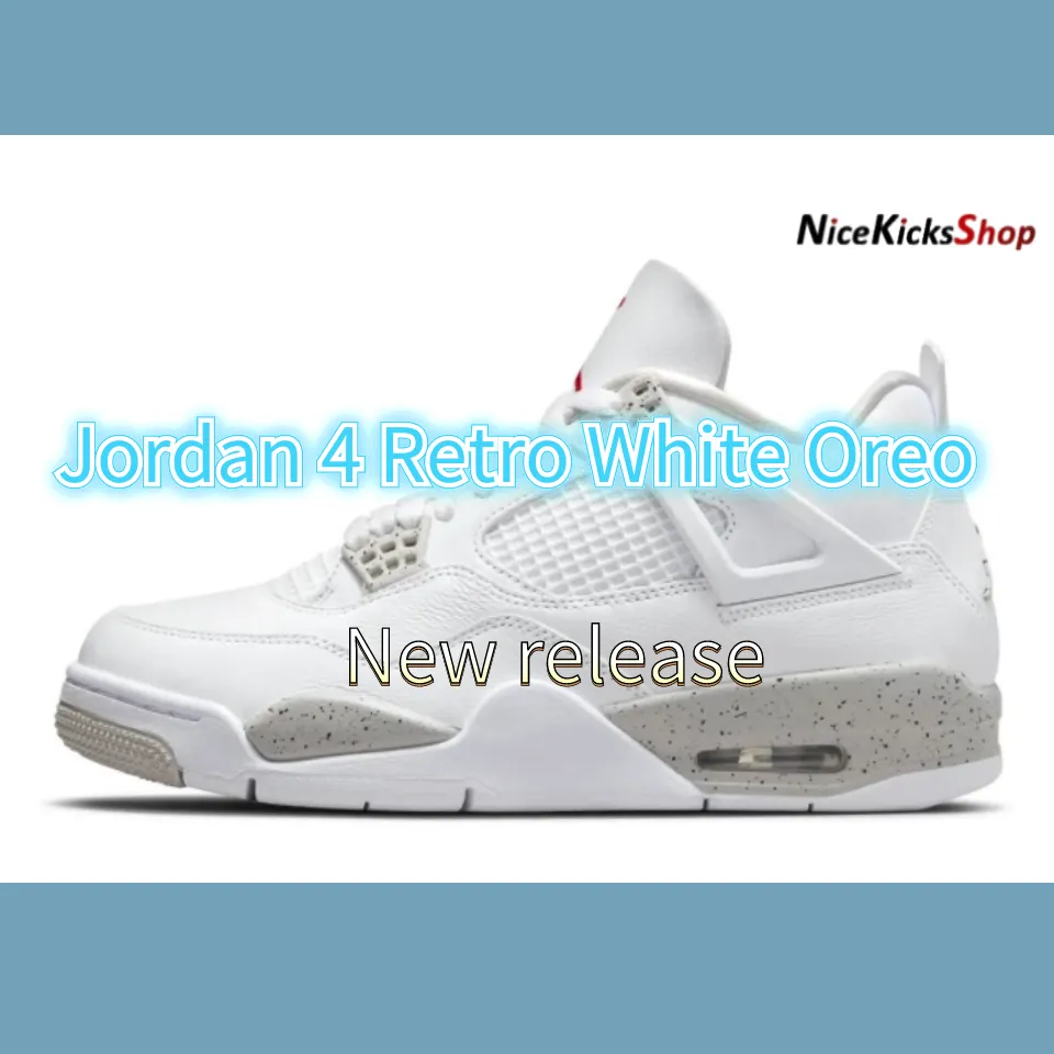 New release for Jordan 4 Retro White Oreo