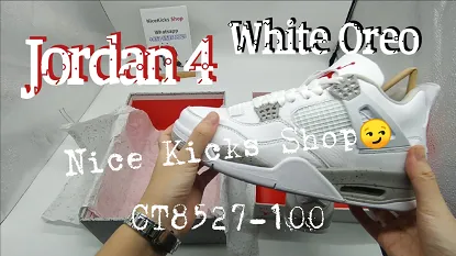 Jordan 4 White Oreo UNBOXING from NicekicksShop
