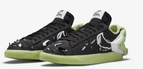 Official Images Of The ACRONYM x Nike Blazer Low “Black”
