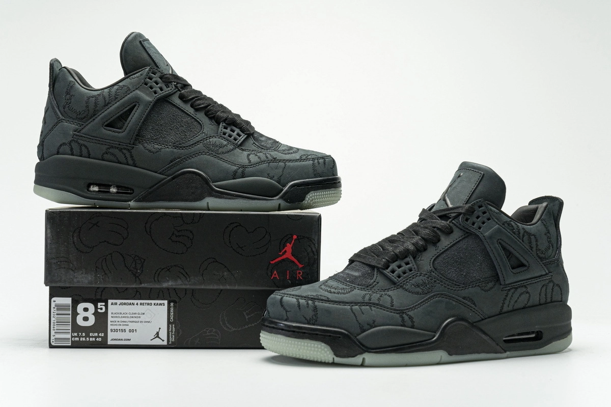 Jordan 4 Retro Kaws Black