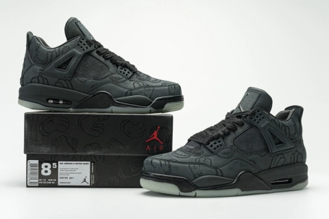 Jordan 4 Retro Kaws Black