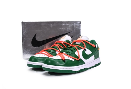 SB Dunk Low Off White Pine Green
