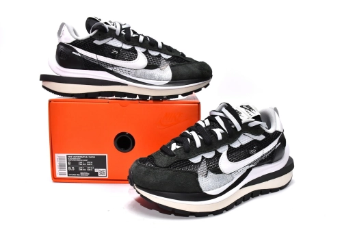 Nike Vaporwaffle sacai Black White From Nice Kicks Shop