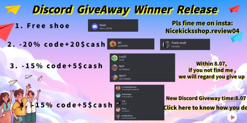1st Discord Giveaway Winner Release