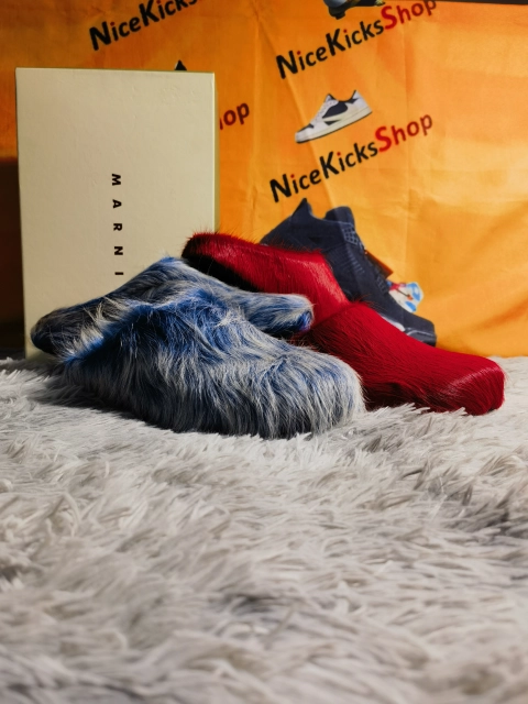 MARNI Fussbett Tie Dye white Blue and Red——NiceKicksShop