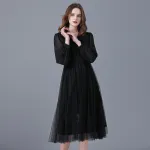 V Neck Solid Color Lace Evening Dress 14-16360