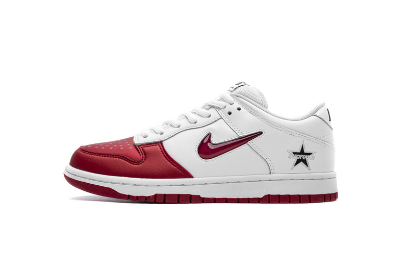 Nike SB Dunk Low Supreme Jewel Swoosh Red