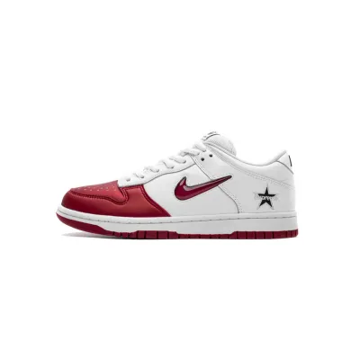 Nike SB Dunk Low Supreme Jewel Swoosh Red CK3480-600 01