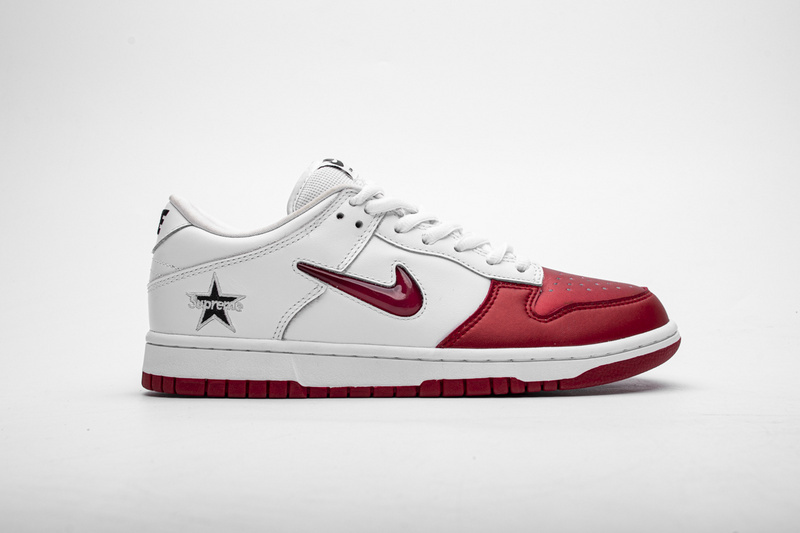 Nike SB Dunk Low Supreme Jewel Swoosh Red