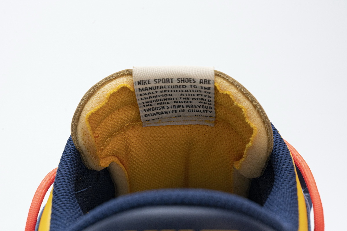 Nike Dunk Low Off-White University Gold Midnight Navy