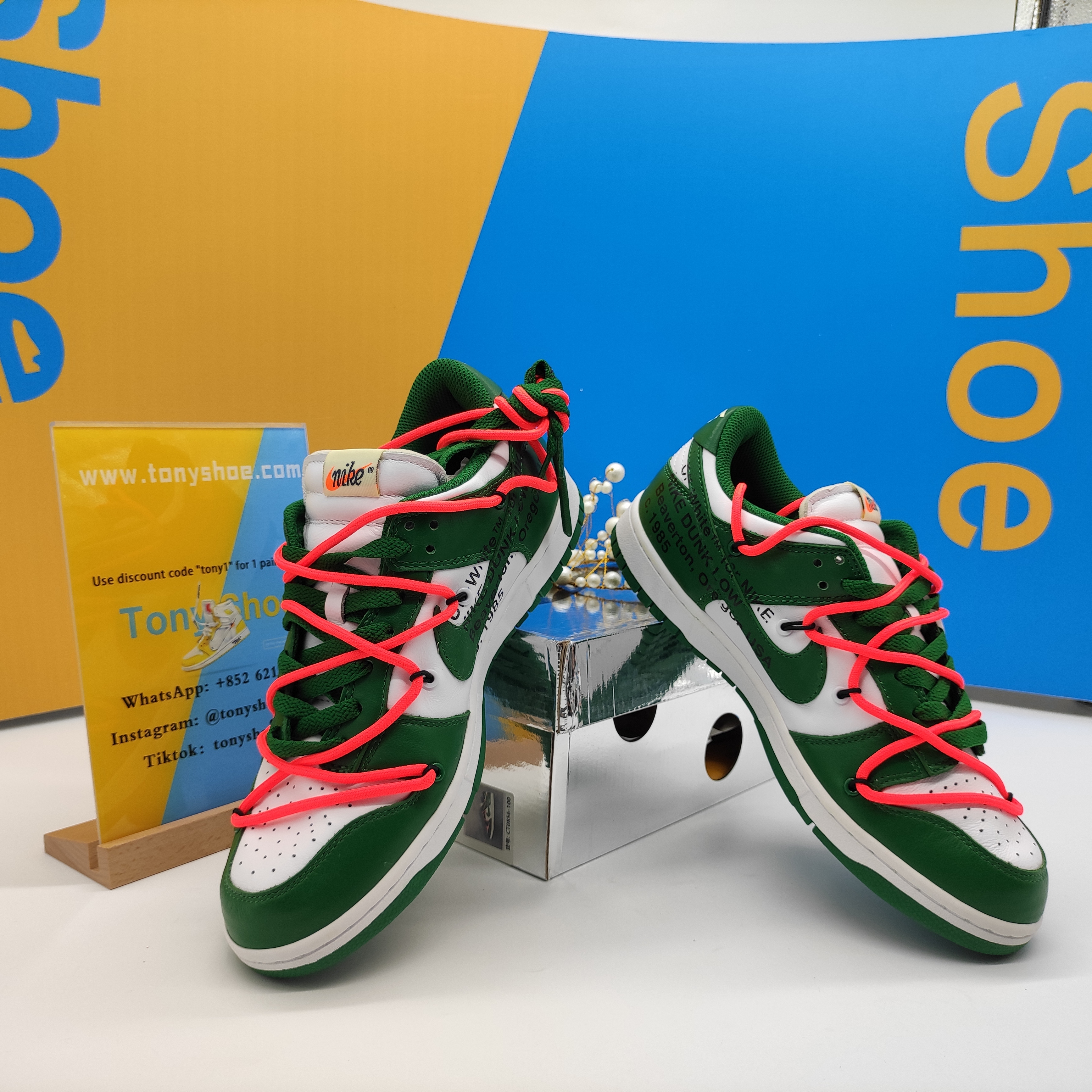 Nike Dunk Low Off-White Pine Green CT0856-100