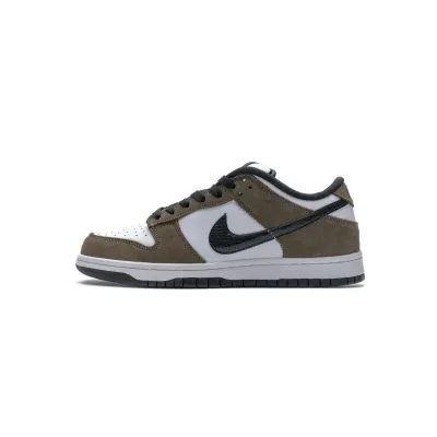 Nike SB Dunk Low White Black Trail End Brown 304292-102 01