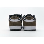 Nike SB Dunk Low White Black Trail End Brown