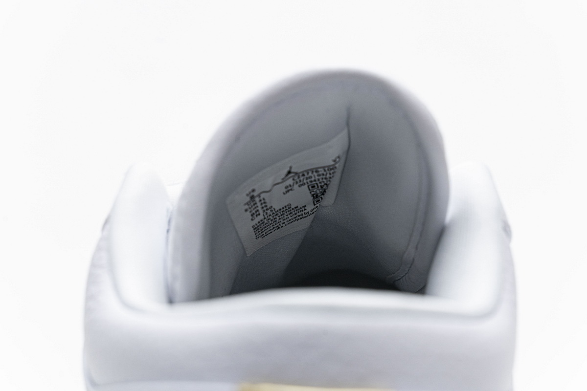 Air Jordan 1 Low White Metallic Gold (W)