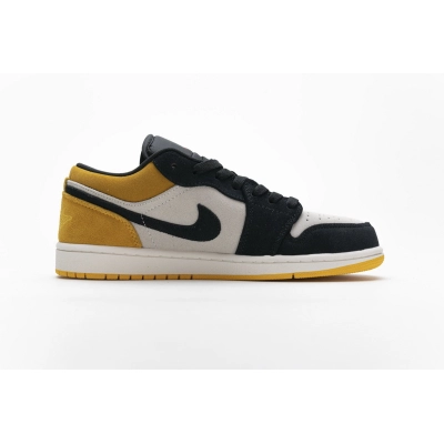 Air Jordan 1 Low Sail University Gold Black 553558-127 02
