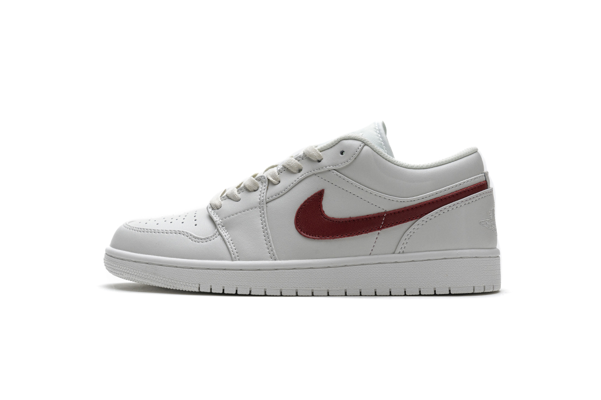 Air Jordan 1 Low Milk White Red