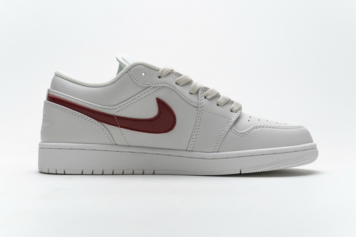 Air Jordan 1 Low Milk White Red