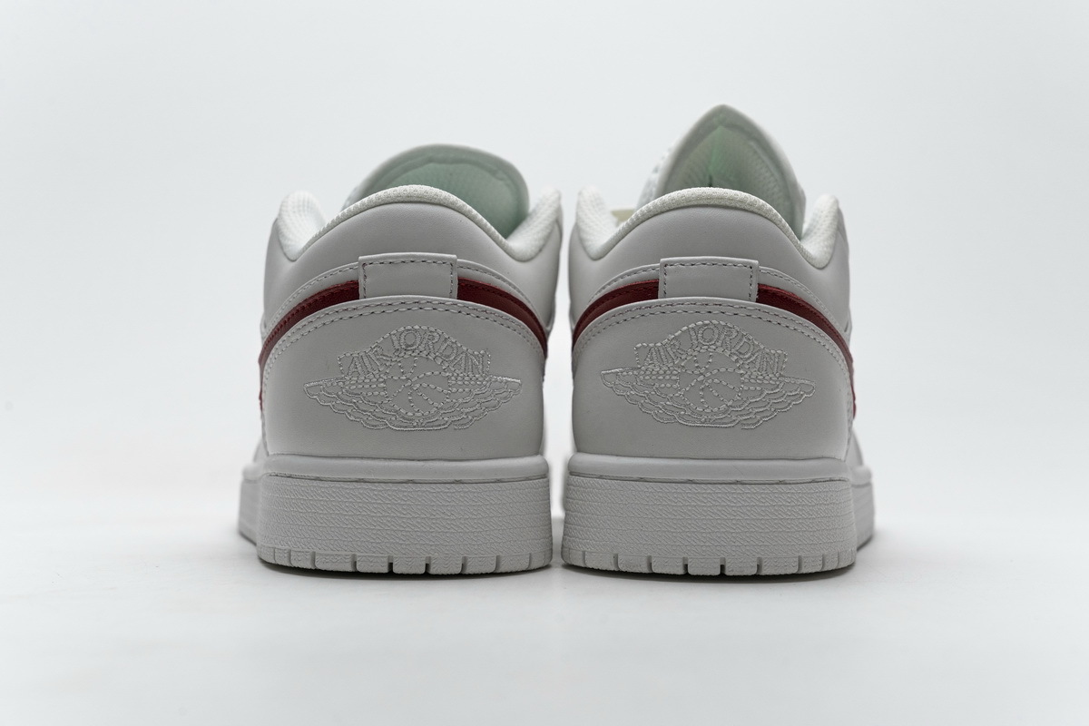 Air Jordan 1 Low Milk White Red