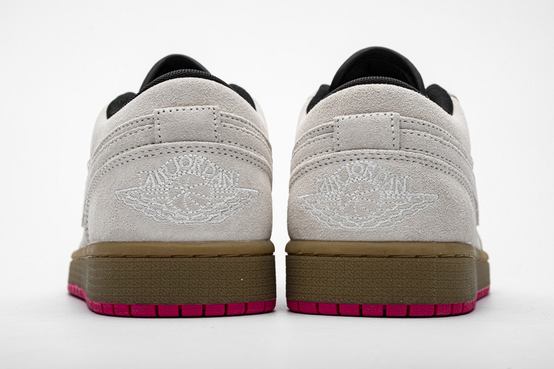 Air Jordan 1 Low White Gum Hyper Pink
