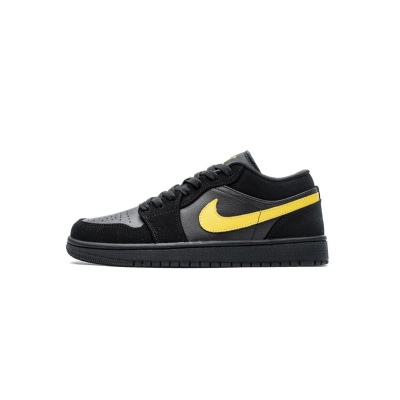 Air Jordan 1 Low Black Gold White 553558-071 01