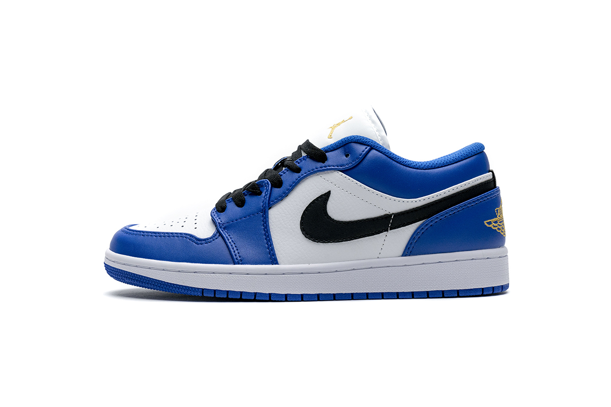 Air Jordan 1 Low Hyper Royal Orange Peel