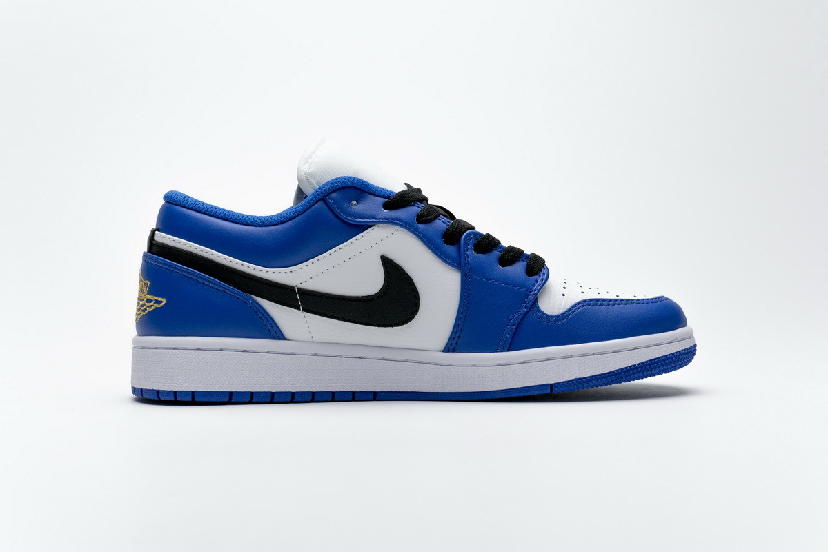 Air Jordan 1 Low Hyper Royal Orange Peel