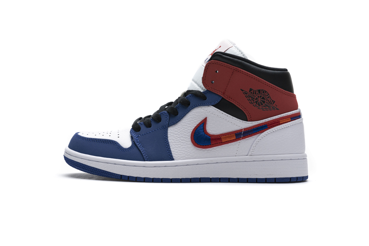 Air Jordan 1 Mid Multi-Color Swoosh