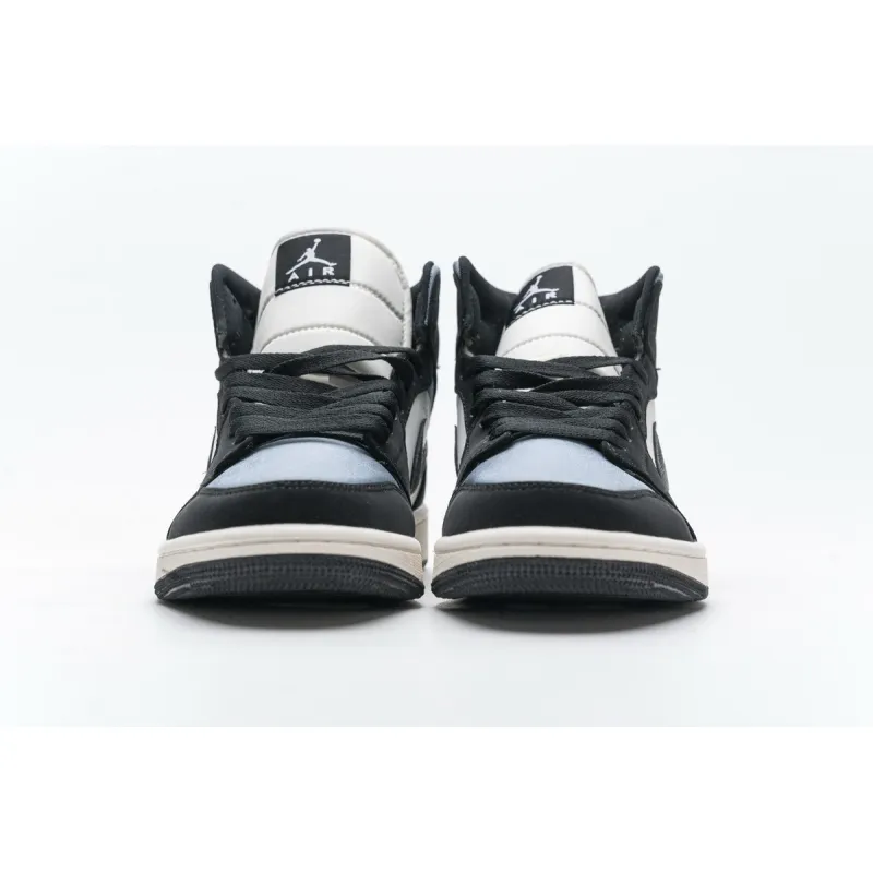 Air Jordan 1 Mid Satin Grey Toe