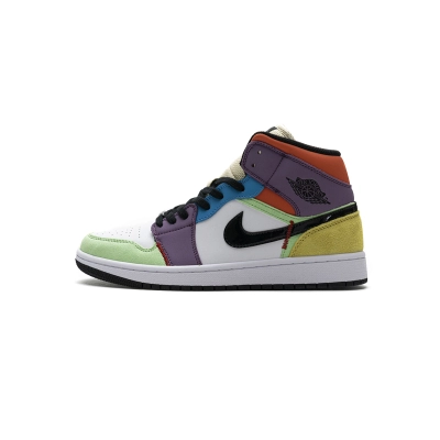 Air Jordan 1 Mid SE Multi-Color (W) CW1140-100 01