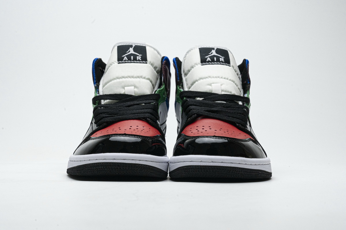 Air Jordan 1 Mid SE Black White Multi-Color (W)