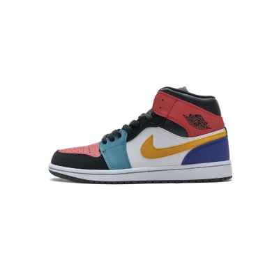 Air Jordan 1 Mid Bred Multi-Color 554724-125 01
