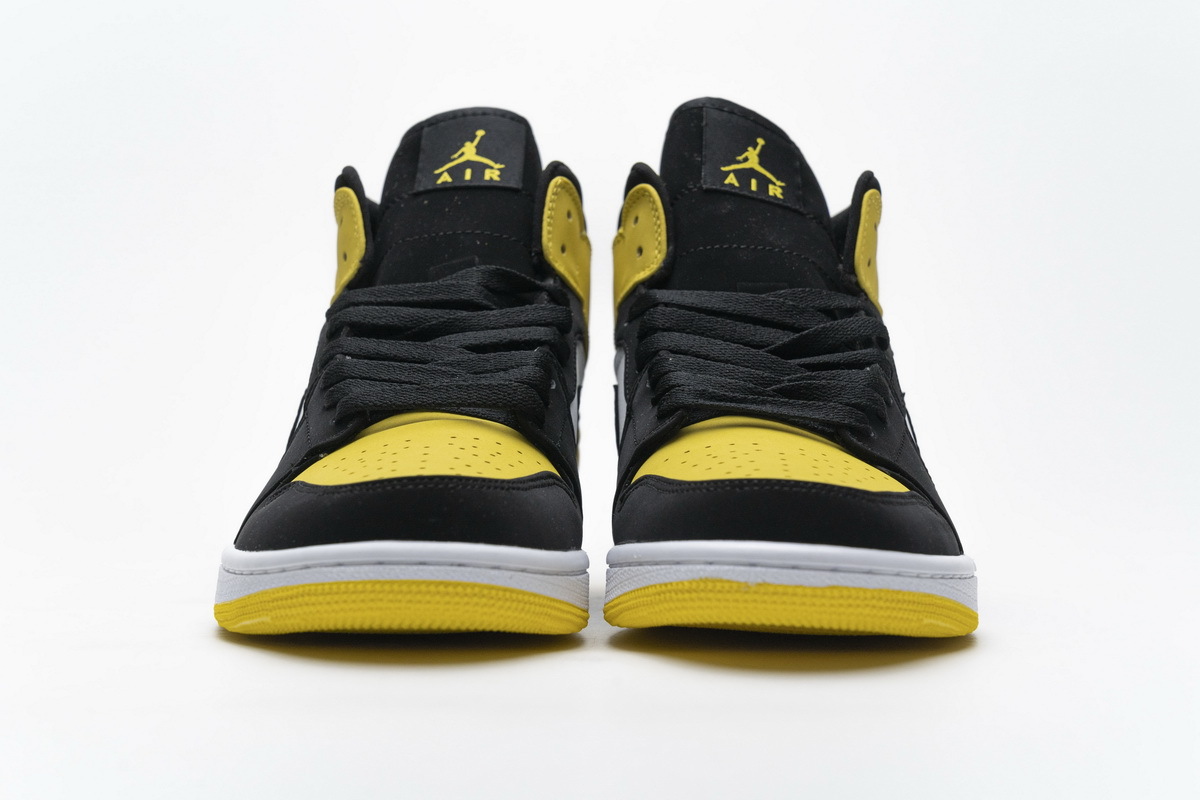 Air Jordan 1 Mid Yellow Toe Black